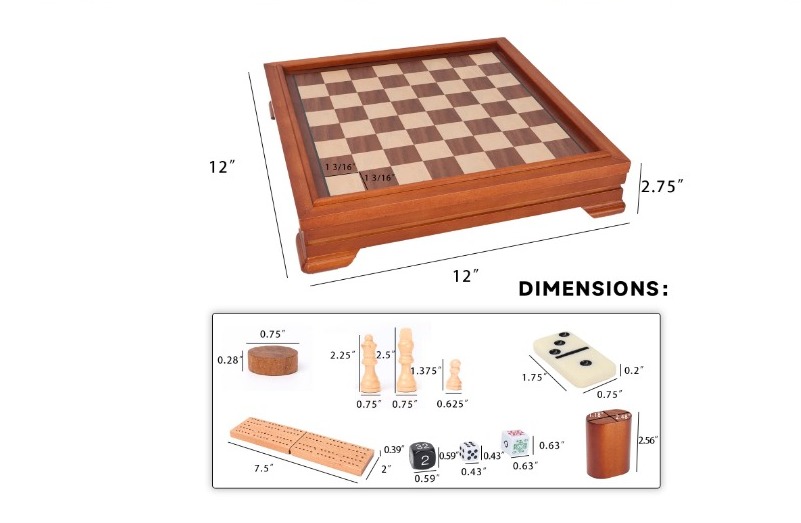 Wooden Chess Board Game  